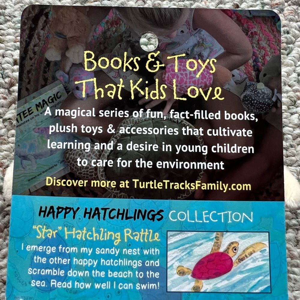 Turtle Tracks Baby Rattle - Picture 4 of 4